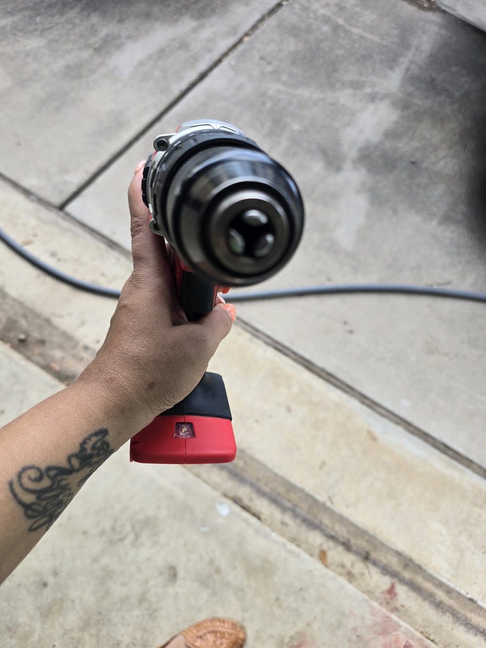 Cordless Drill in Red and Black - Heavy Duty Look
